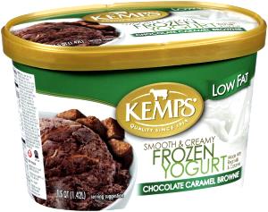 1/2 cup (65 g) Low Fat Chocolate Caramel Brownie Frozen Yogurt