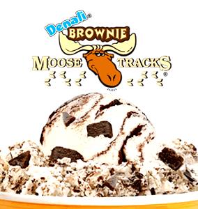 1/2 cup (66 g) Brownie Moose Tracks Ice Cream