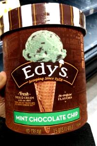 1/2 cup (67 g) Mint Chocolate Chip Ice Cream