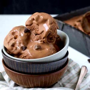 1/2 cup (67 g) Premium Chocolate Almond Chip Ice Cream