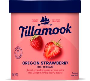 1/2 cup (70 g) Oregon Strawberry Premium Ice Cream