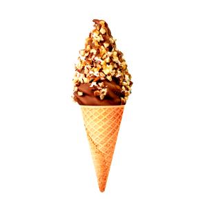 1/2 cup (70 g) Premium Chocolate Nutty Cone Ice Cream