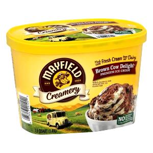 1/2 cup (71 g) Brown Cow Ice Cream