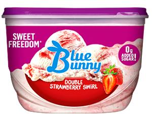 1/2 cup (71 g) No Sugar Added Double Strawberry Ice Cream