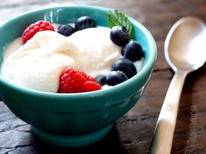 1/2 cup (74 g) Homemade Vanilla Frozen Yogurt