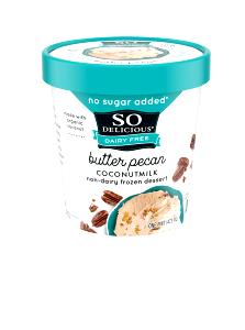 1/2 cup (83 g) Organic Soy Delicious Dairy Free Frozen Dessert - Butter Pecan