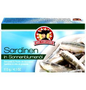 1/2 cup (85 g) Sardines in Sunflower Oil