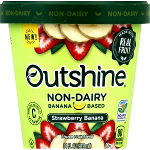 1/2 cup (90 g) Non-Dairy Strawberry Banana Frozen Fruit Blend