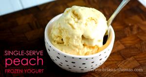 1/2 cup (93 g) White Peach Frozen Yogurt