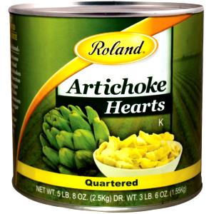 1/2 Cup Artichoke Hearts, Quartered