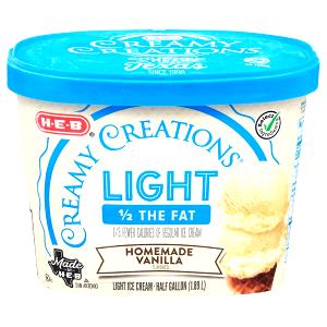 1/2 Cup Ice Cream, Creamy Vanilla, Light