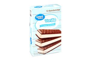 1/2 Cup Ice Cream, Fun Flavors, Vanilla Sandwich