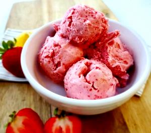 1/2 Cup Ice Cream, Strawberry, Fat Free