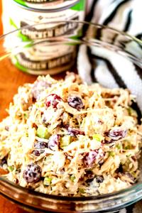 1/2 cup Chicken Salad with Red Grapes and Toasted Pecans