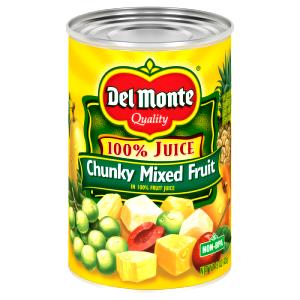 1/2 Cup Chunky Mixed Fruit, Canned In Lightly Sweetened Juice - Natural Style