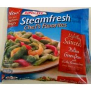 1/2 cup cooked (128 g) Steamfresh Lightly Sauced Italian Green Beans