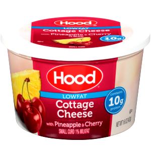 1/2 Cup Cottage Cheese, 1% Mf With Pineapple & Cherry