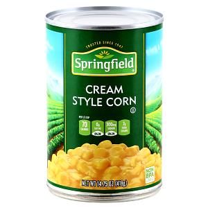 1/2 Cup Cream Style Corn, Canned