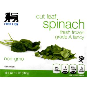 1/2 cup Cut Leaf Spinach