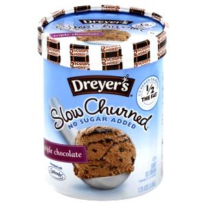 1/2 cup Double Churn No Sugar Added Triple Chocolate Ice Cream