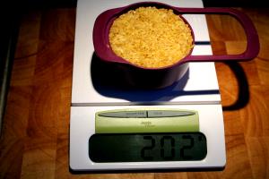 1/2 cup dry (1 cup cooked) (83 g) Bulgur & Red Quinoa