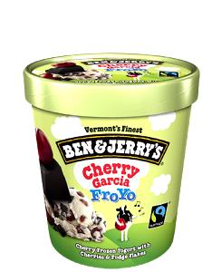 1/2 Cup Frozen Yogurt, Cherry Garcia