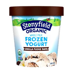 1/2 Cup Frozen Yogurt, Vanilla Chocolate Swirl, Nonfat