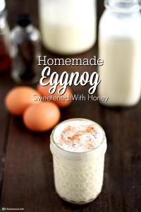 1/2 Cup Honey Sweetened Eggnog