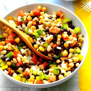 1/2 Cup Marinated Mixed Bean Salad, Canned