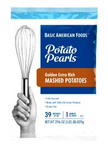 1/2 Cup Mashed Potatoes, Potato Pearls, Seasoned Dispenser