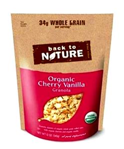 1/2 cup Organic Cherry Vanilla Granola Cereal