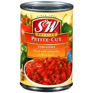 1/2 Cup Petite-Cut Tomatoes, Diced With Jalapenos İn Rich Juice