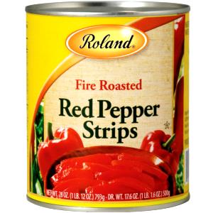 1/2 Cup Red Pepper Strips, Fire Roasted