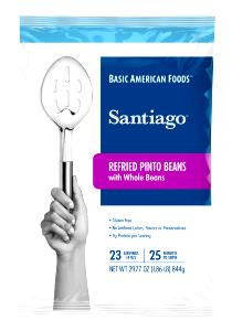 1/2 Cup Santiago Refried Beans, Whole