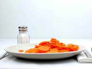 1/2 Cup Slices Carrots (Without Salt, Drained, Cooked, Boiled)