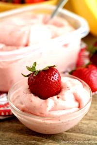 1/2 cup Strawberry Banana Frozen Yogurt