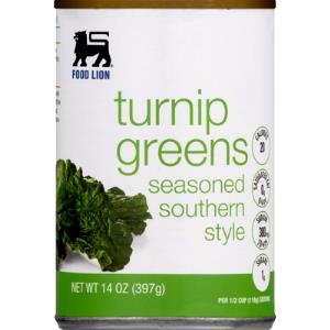 1/2 cup Turnip Greens Seasoned Southern Style