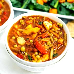 1/2 Cup Vegetable Soup Mix, Frozen