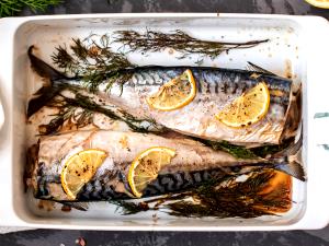 1/2 Fillet King Mackerel (Cooked, Dry Heat)