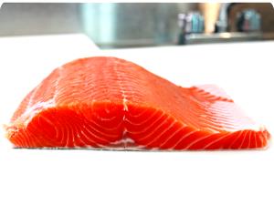 1/2 Fillet Salmon, Coho, Wild, Raw