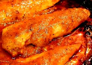 1/2 Large (yield After Cooking, Bone Removed) Baked or Fried Coated Chicken Breast Skinless (Coating Eaten)