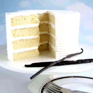 1 2-layer Cake Serving (8" Or 9" Dia, 4" High) Butter Cake with Icing