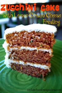 1 2-layer Cake Serving (8" Or 9" Dia, 4" High) Zucchini Cake with Icing