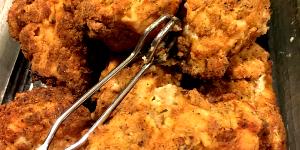 1/2 Medium (yield After Cooking, Bone Removed) Baked or Fried Coated Chicken Breast Skinless