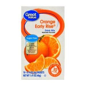 1/2 pack (2 g) Sugar Free Orange Early Rise Drink Mix Sticks