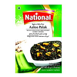 1/2 package (142.5 g) Aloo Palak