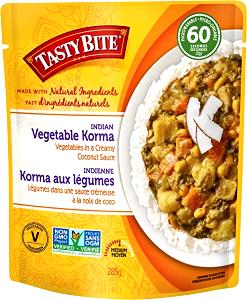 1/2 Package Vegetable Korma Entree, Indian Cuisine