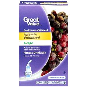 1/2 packet (3 g) Vitamin Enhanced Grape Fitness Drink Mix