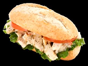 1/2 portion (162 g) Chicken Salad Sandwich on Whole Grain