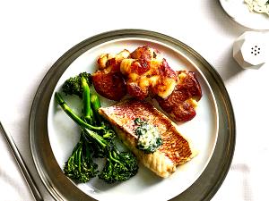 1/2 Portion Snapper Half Portion Wood-Grilled Or Broiled, With Broccoli